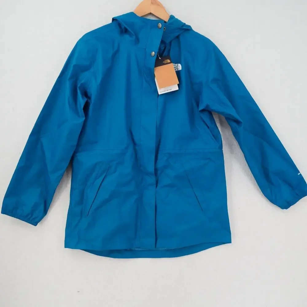 NEW The North Face Girl's 18 XL DryVent Mountain Snapper Parka Deep Lagoon Blue